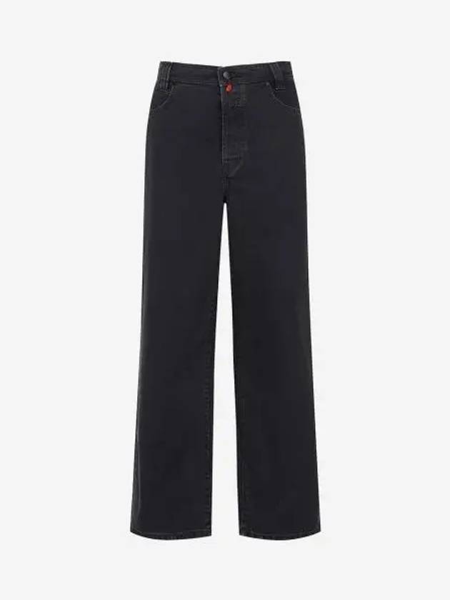 032c 뉴 클래식 와이드 레그 진 워시드 블랙 032c New Classic Wide Leg Jean Washed Black