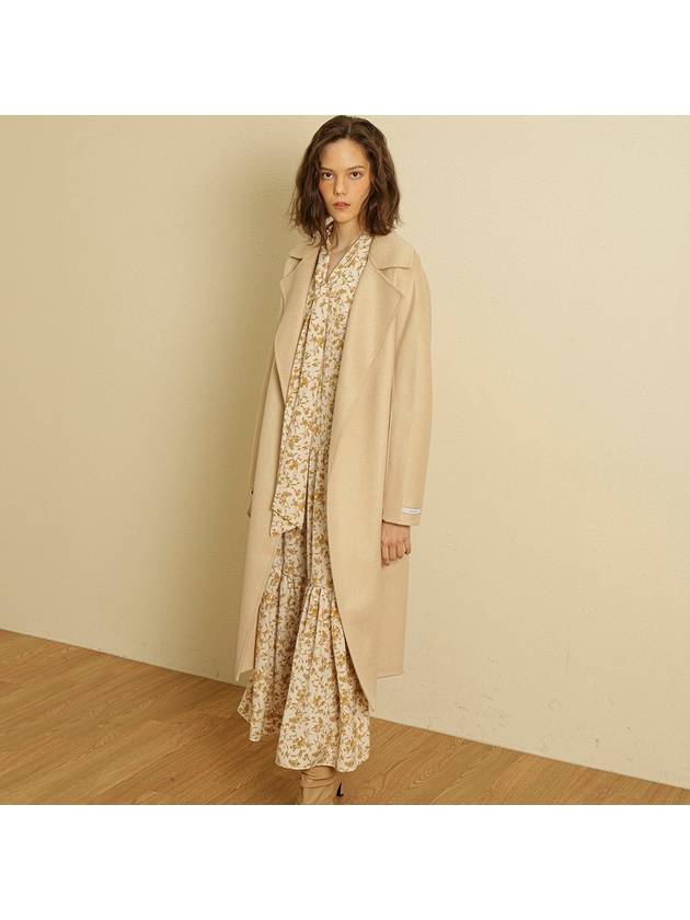 티나블러썸 여성 미스트 피코트 베이지