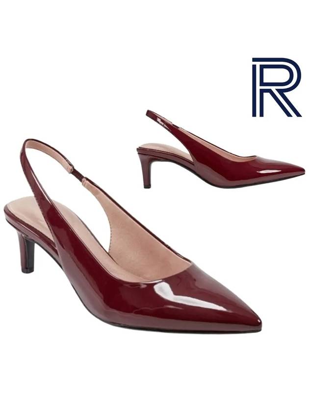 락포트 여성화 코린 포인트 슬링백 신발 버건디