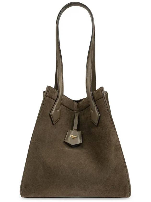 펜디 오리가미 미디엄 레더 숄더 백 그린