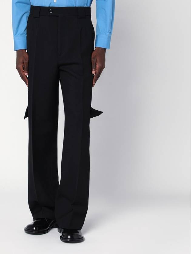 NAMACHEKO Black cargo trousers in cotton