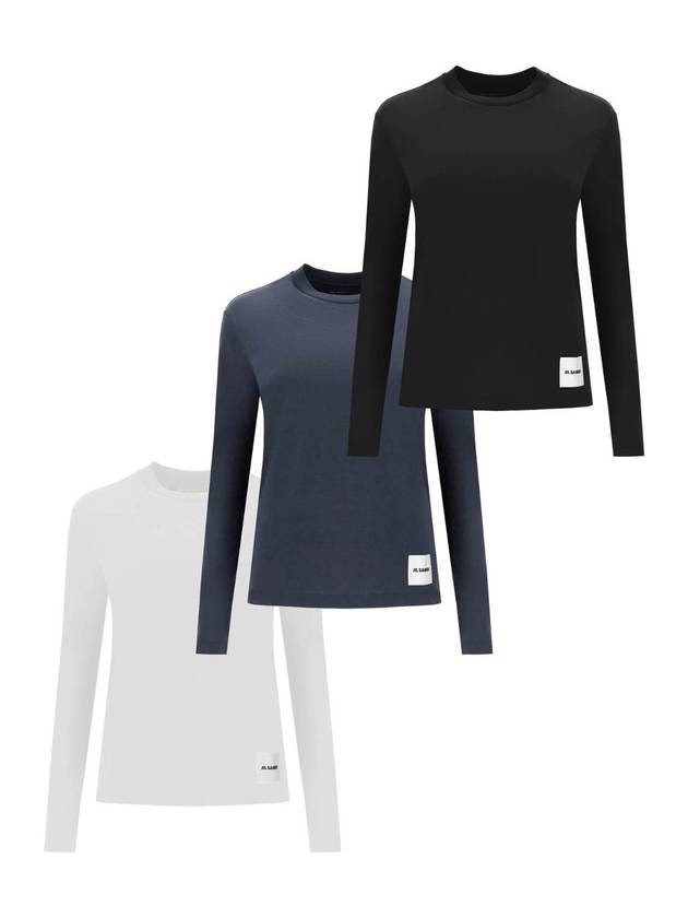 JIL SANDER set of 3 organic cotton t shirts J40GC0002 JTN254 000M