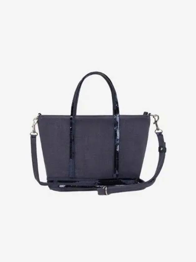 바네사 브루노 리넨 XS 카바스 토트 데님 Vanessa Bruno Linen XS Cabas Tote Denim