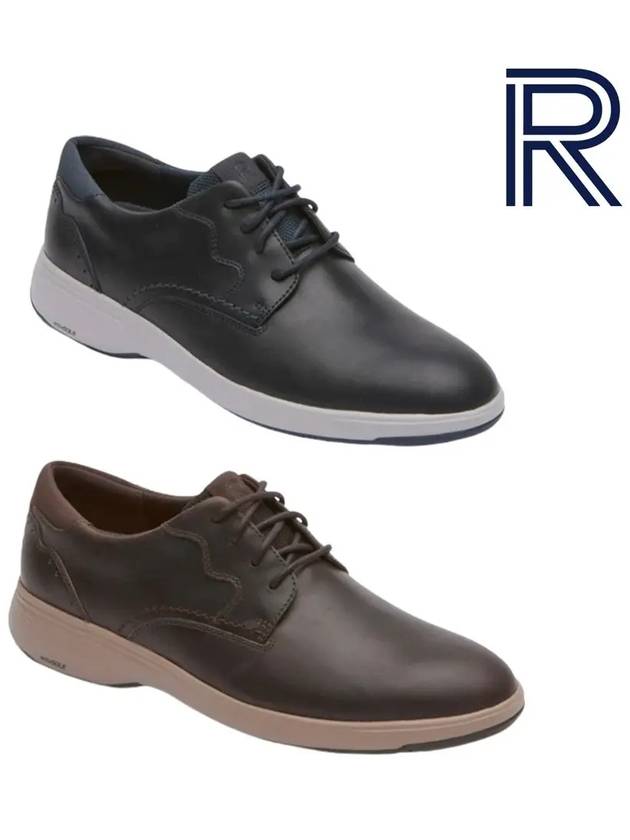 락포트 구두 노아 옥스퍼드 남성화 신발 다크브라운 네이비