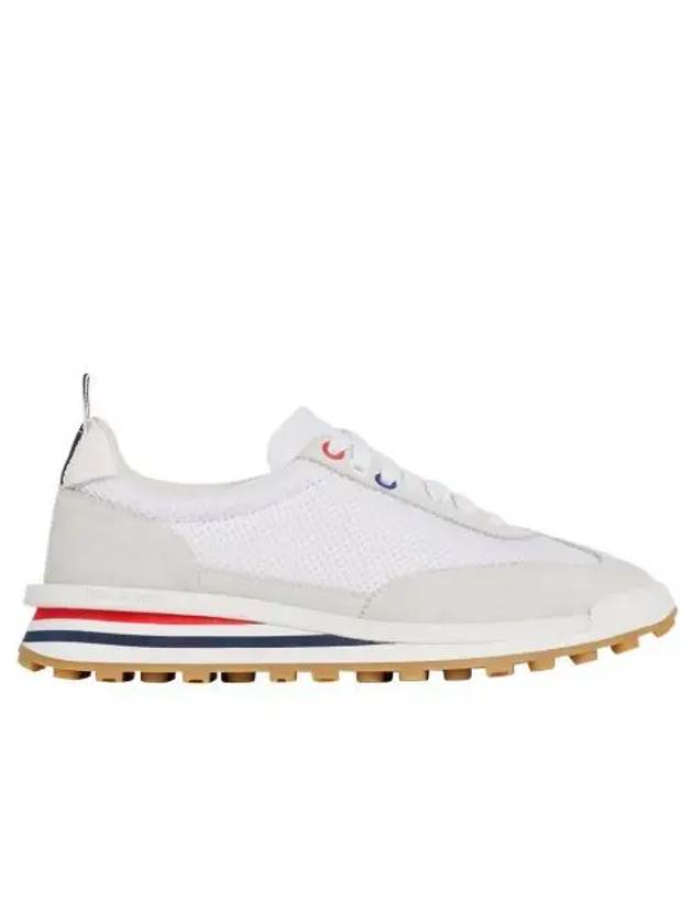 W 톰브라운 나일론 테크 러너 화이트 그레이 W Thom Browne Nylon Tech Runner White Grey
