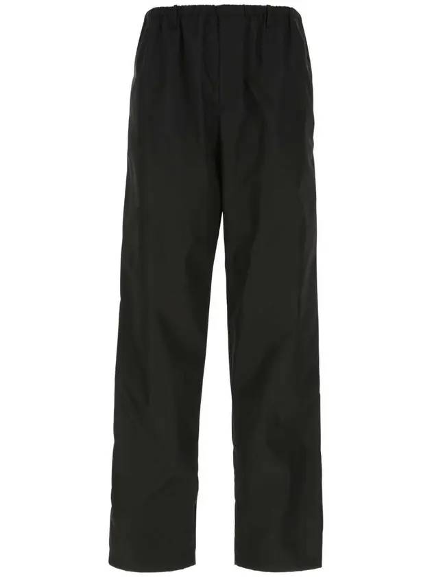 프라다 남성 리나일론 스트레이트 팬츠 블랙