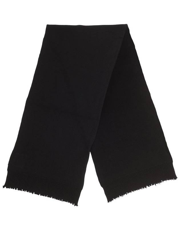 Uma Wang 로고 패치 프린지 엣지 스카프