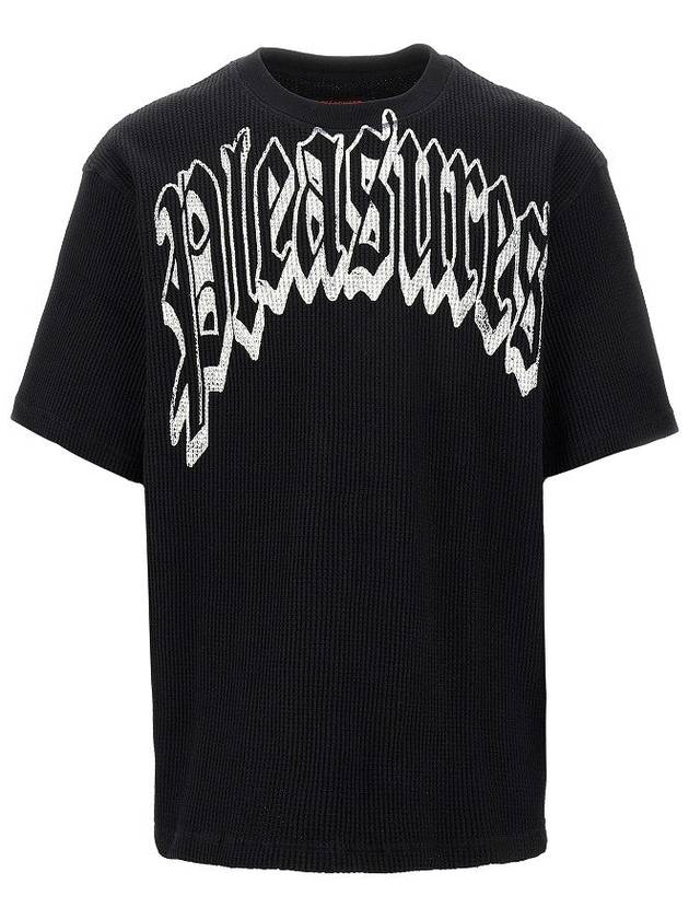 PLEASURES Twitch waffle jersey T-shirt