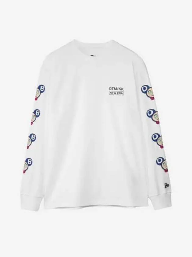 뉴에라 x 무라카미 다카시 도브 롱슬리브 티셔츠 화이트 New Era x Murakami Takashi Dob Long Sleeve T Shirt White