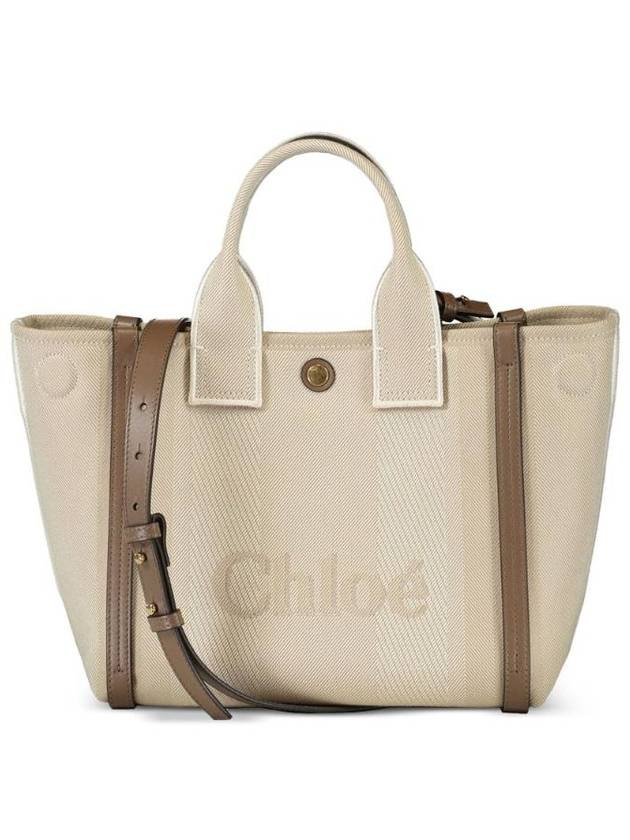 끌로에 여성 CHLOE CARRY SMALL CANVAS TOTE CHC25SS911O6523N