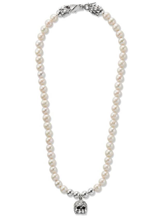 Emanuele Bicocchi 해골 대형 진주 목걸이
