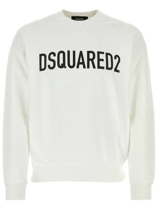 Dsquared2 로고 프린트 크루넥 스웨트셔츠