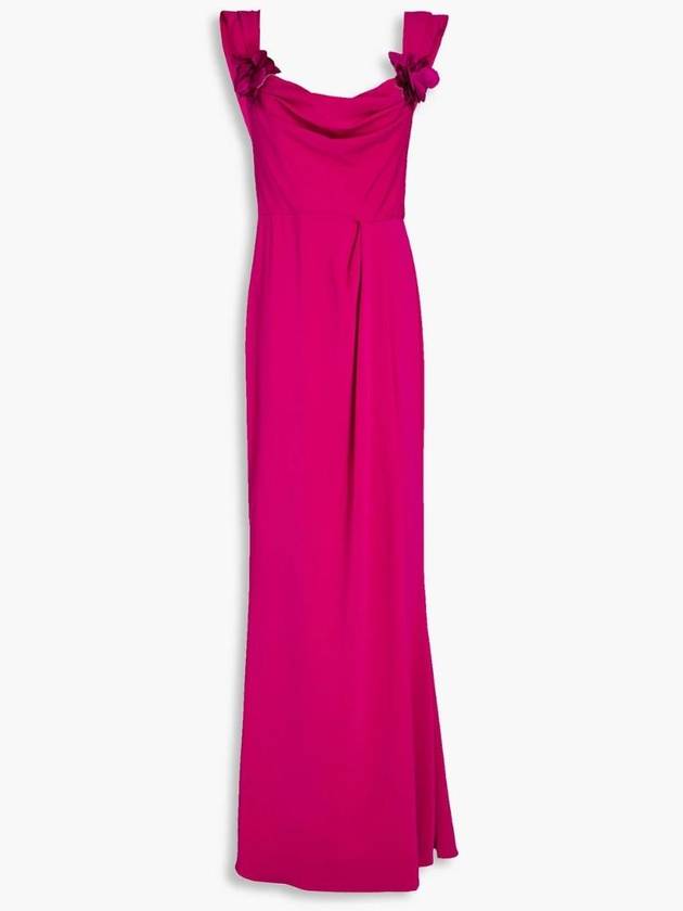NB07 MARCHESA NOTTE 여성 원피스 Appliqued draped crepe gown 1647597329101871