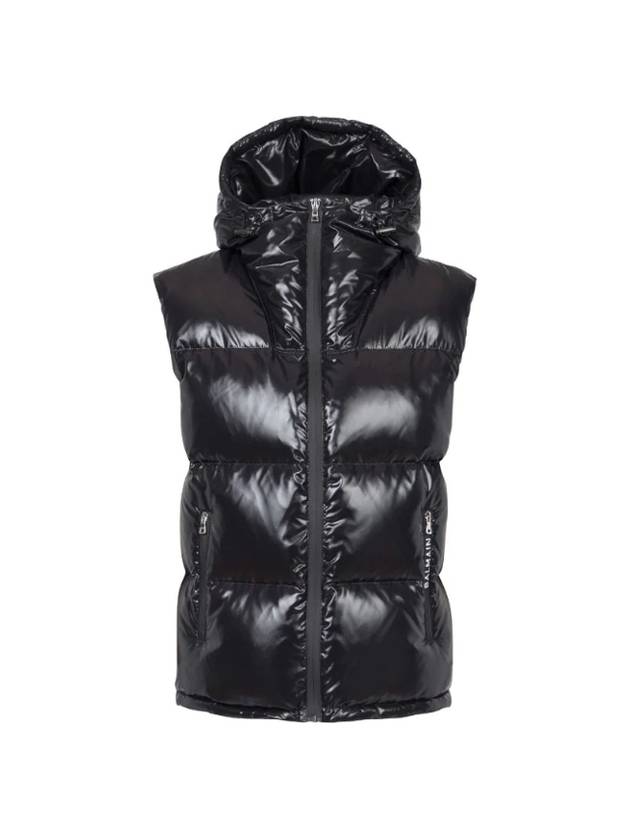 발망 민소매 후드 패딩