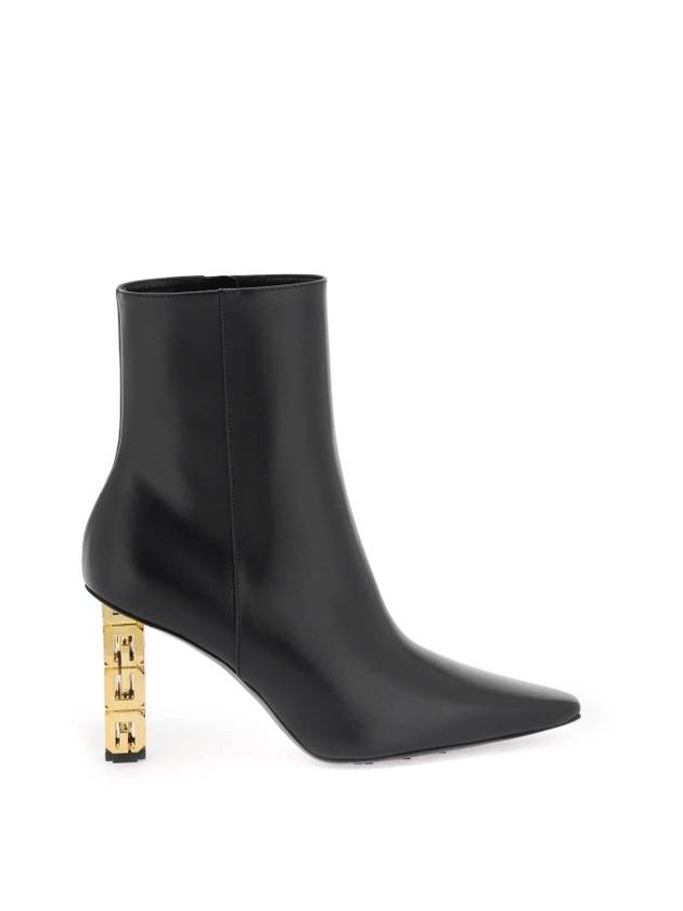 24 S S 지방시 레더 앵클 부츠 WITH G 큐브 힐 GIVENCHY BE6042E1M9 001 B0230509491