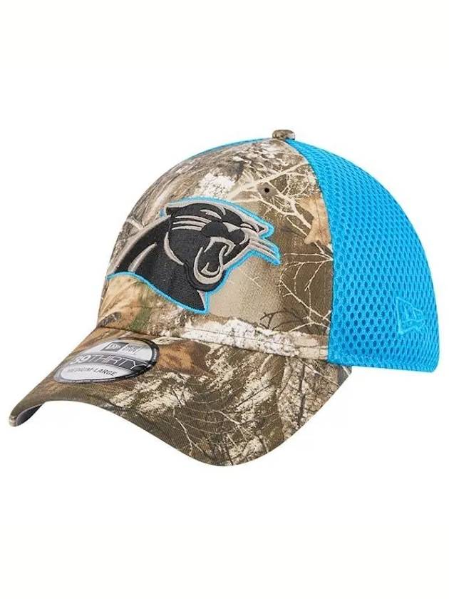 1079919 NFL Carolina Panthers Active 39THIRTY Flex Hat Realtree Camo Blue