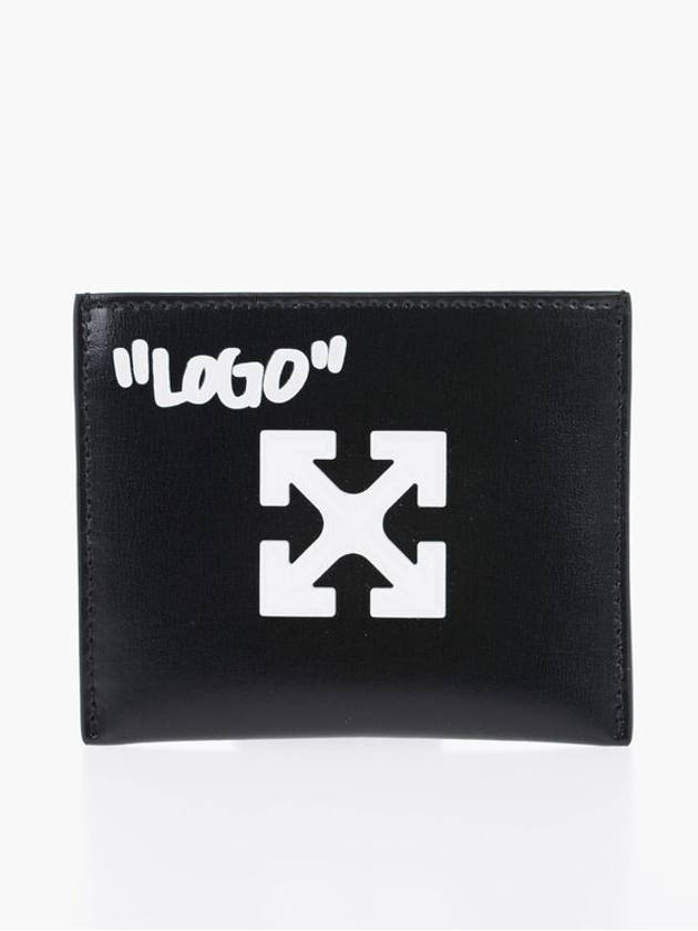 오프화이트 EMBOSSED LOGO 레더 카드지갑