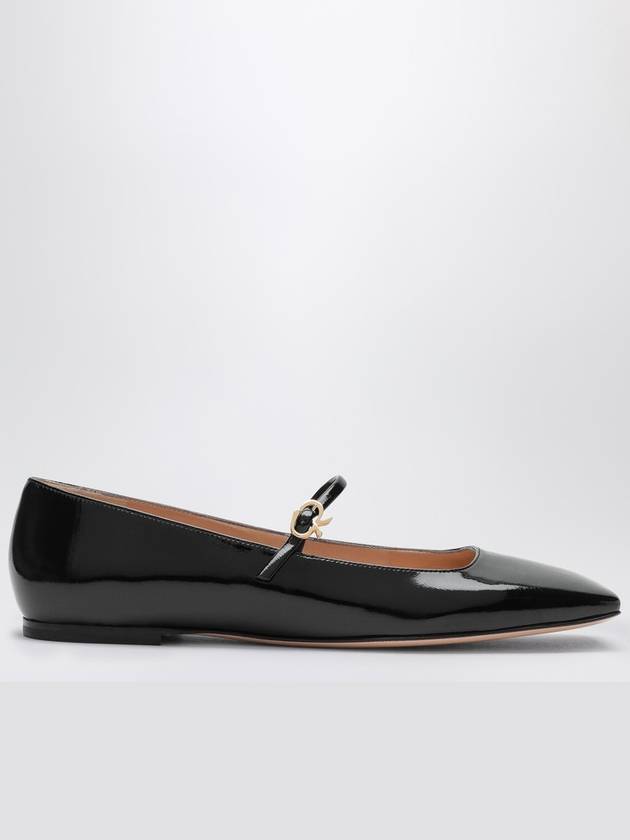 Gianvito Rossi Mary Jane Christina 05 black ballerina