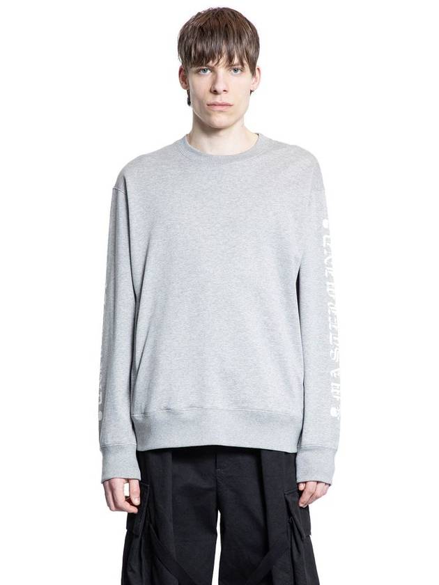 MASTERMIND WORLD MAN GREY SWEATSHIRTS