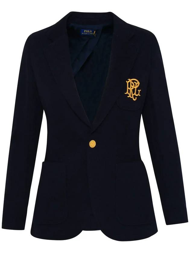 Polo Ralph Lauren 로고 자수 긴팔 블레이저 211795348088_002PARKAVENUENAVY
