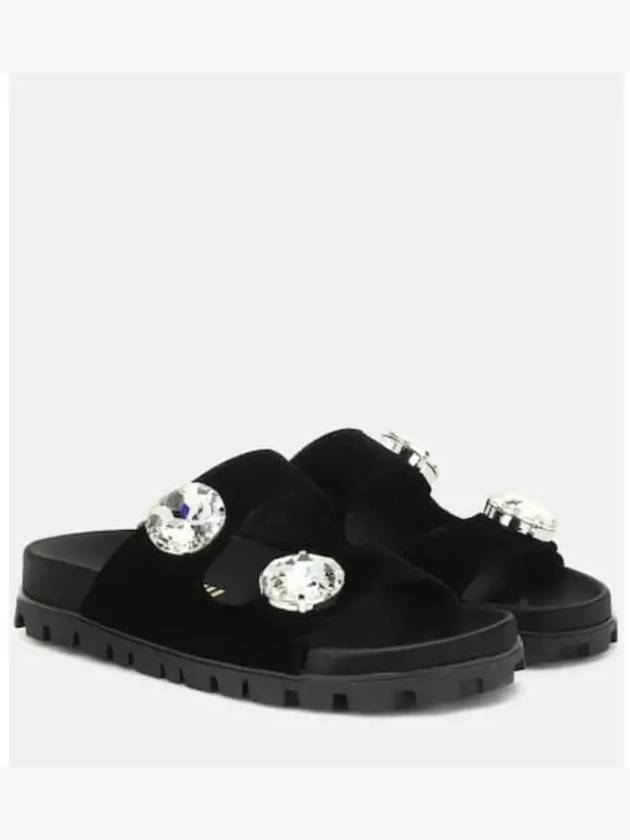 미우미우 벨벳 샌들