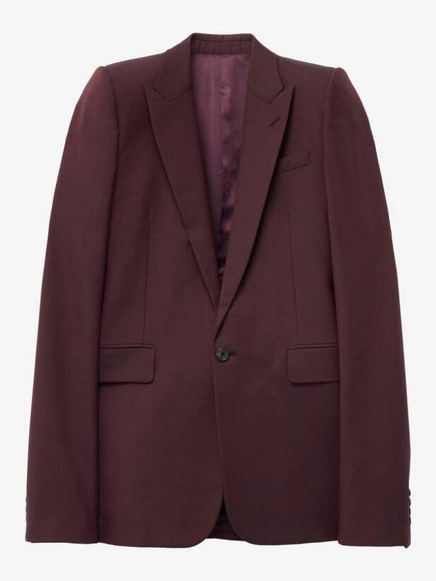 알렉산더 맥퀸 스택드 숄더 싱글 브레스티드 재킷 801626QUAAE5050