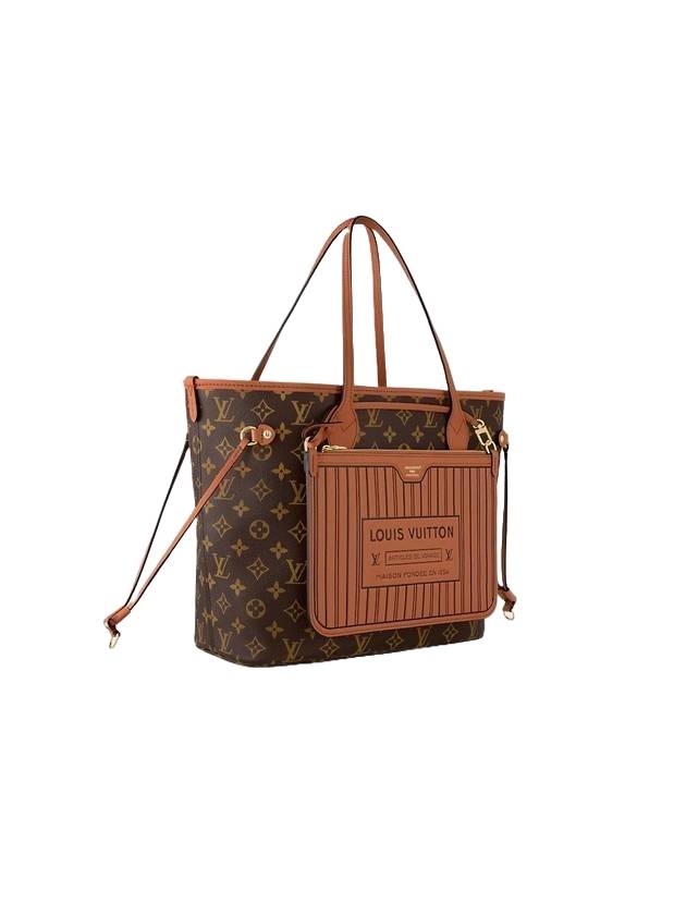루이비통 네버풀 인사이드 아웃 MM 토트 백 브라운