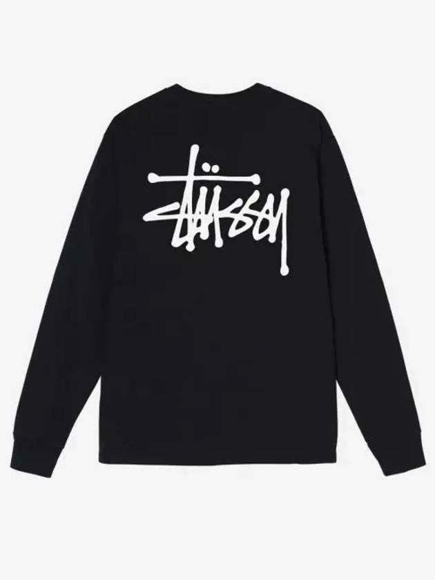 스투시 베이직 스투시 롱슬리브 티셔츠 블랙 2021 Stussy Basic Stussy LS T Shirt Black 2021