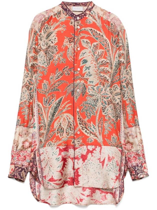 피에르 루이스 마스키아 여성 PRINTED SILK 셔츠 ALOE S CML11185101514739