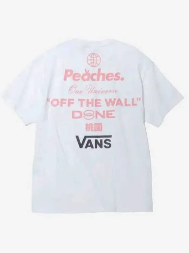 반스 x 피치스 스테이플 숏슬리브 티셔츠 화이트 Vans x Peaches. Staple S S T Shirt White