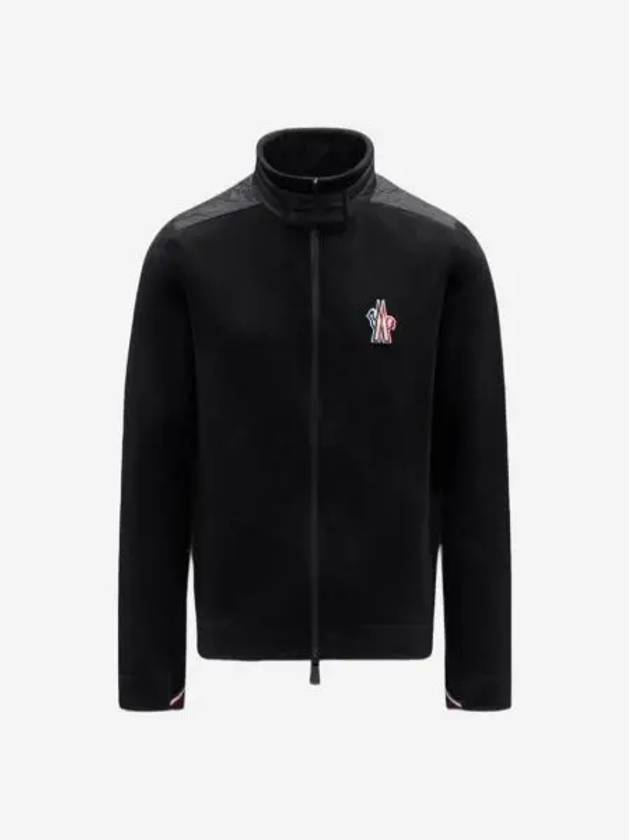 몽클레르 플리스 가디건 블랙 23FW Moncler Fleece Cardigan Black 23FW