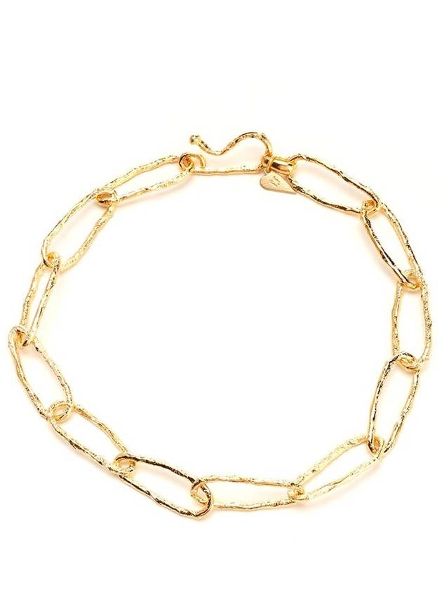 포르테 포르테 로고 챠밍 체인 링크 넥레이스