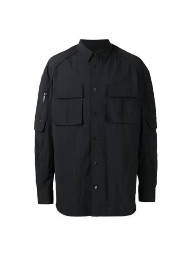 준지 체스트 플랩 포켓 디테일 셔츠 블랙 22FW Juun.J Chest Flap Pocket Detailed Shirt Black 22FW