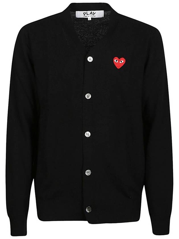Comme des Garcons 플레이 아이코닉 패치 버튼 카디건