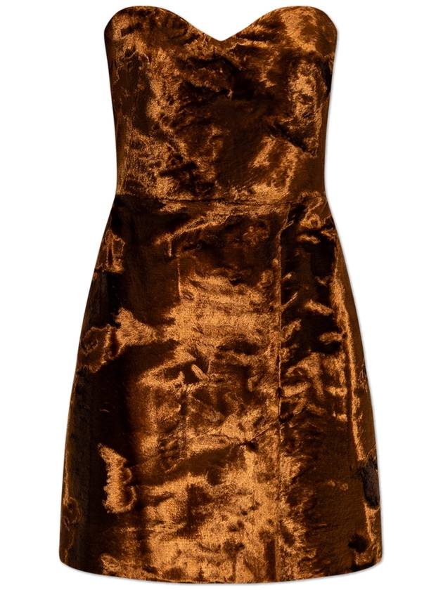Alexander McQueen Velvet Dress  Women's  Brown