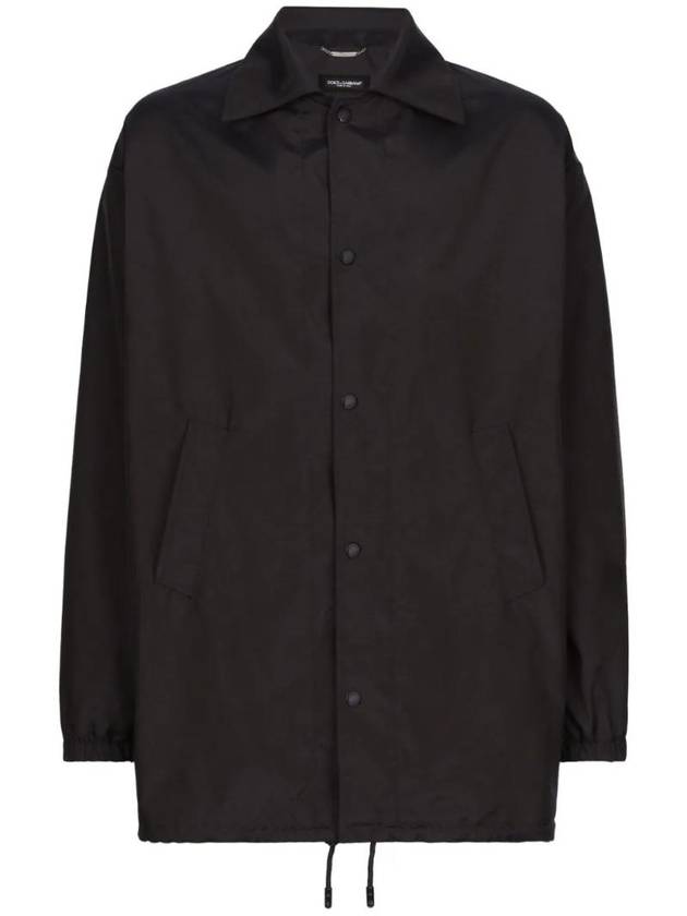 돌체앤가바나 로고 장식 포인티드 칼라 파카 G9ASDTGH188