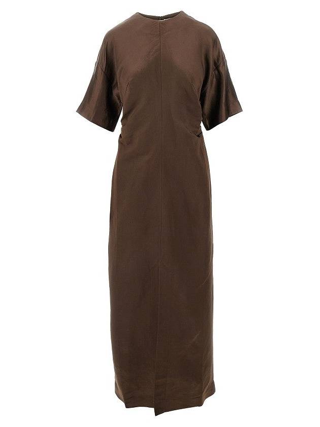 LOULOU STUDIO 'Ruby' linen and silk dress