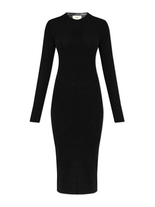 AMI 긴팔 레이스 드레스