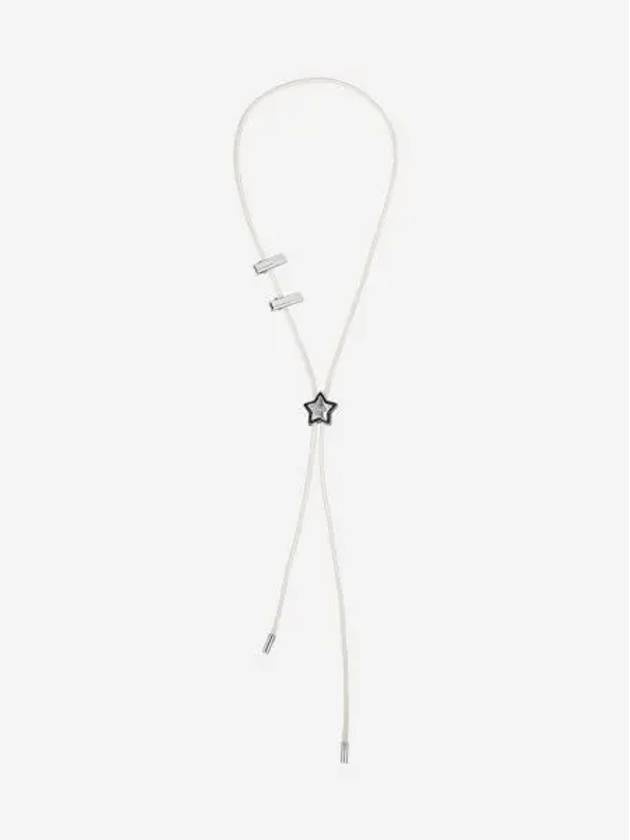 센티멍 넘버 482 스타 코드 락 네크리스 실버 아이보리 Sentiments No.482 Star Code Lock Necklace Silver Ivory