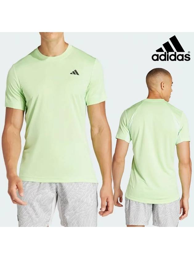 아디다스 반팔 테니스 프리 운동 탑 티셔츠 세미그린스파크