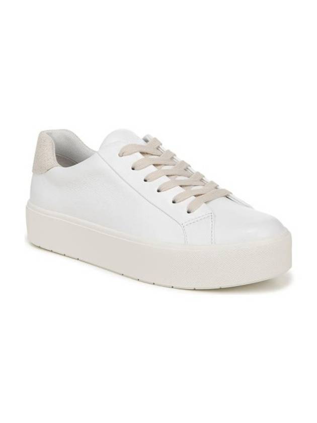 VINCE 빈스 BEN필드 밀리터리 레더 가죽 플랫폼 스니커즈 운동화 WHITE LINEN