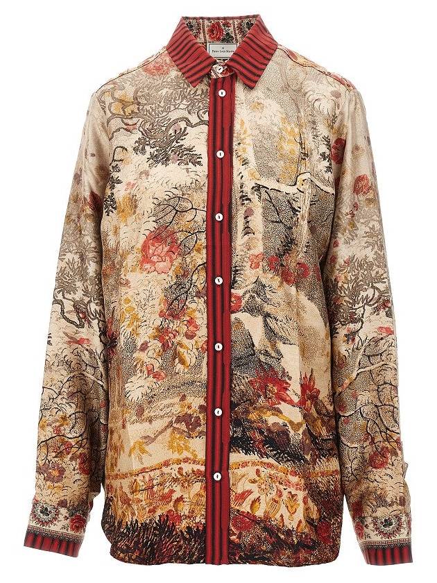 PIERRE LOUIS MASCIA Printed silk shirt