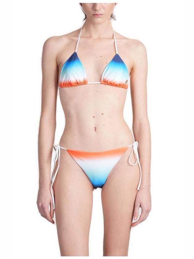 카사블랑카 가디언트 이펙트 홀터넥 비키니 탑