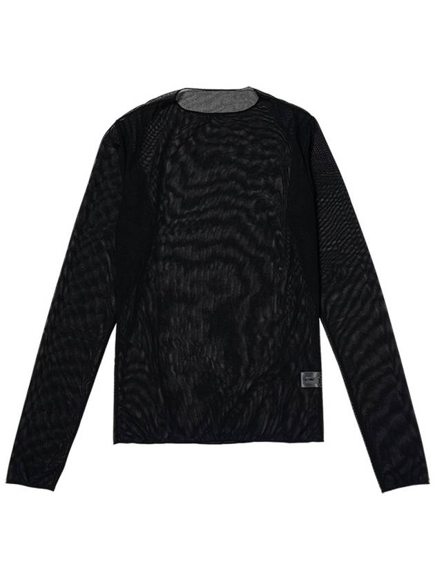 MESH LONG SLEEVE_BLACK