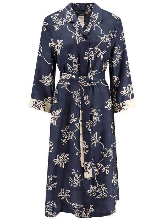 'S Max Mara Timeo 올오버 패턴 벨티드 드레스