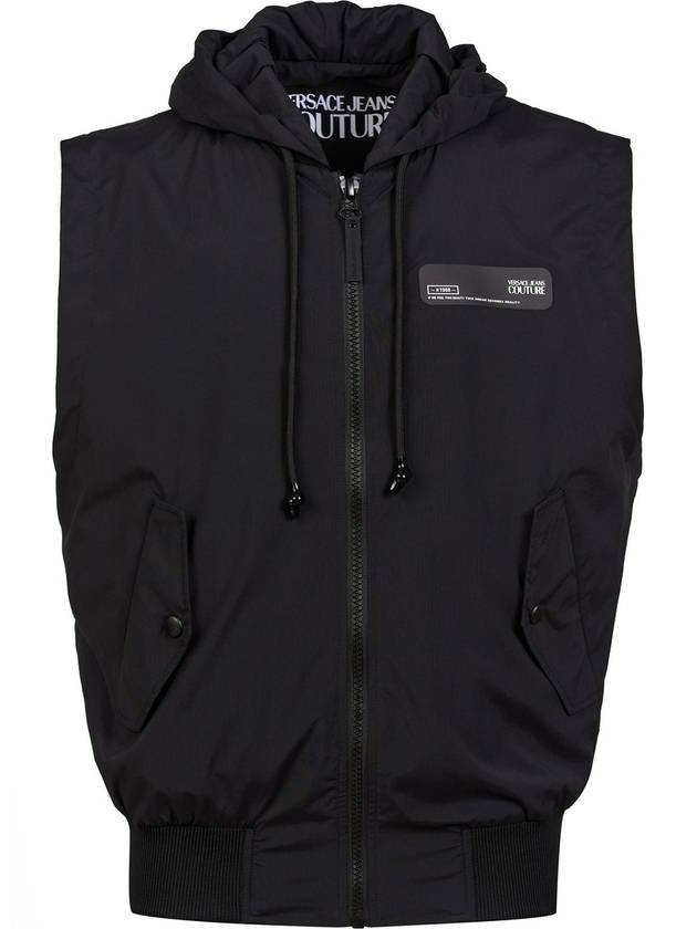 베르사체 versace couture jeans sleeveless hooded jacket