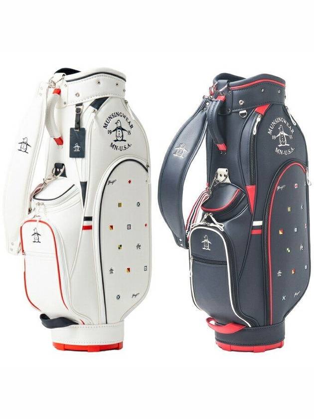 먼싱웨어 골프 여성 캐디백 Munsingwear 합성 가죽 비행 패턴 mg5SCB02L