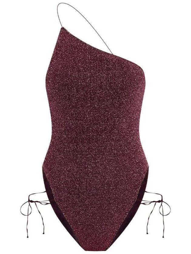 오세리 루미에르 원 숄더 레이스 원피스 수영복 오버진 루렉스