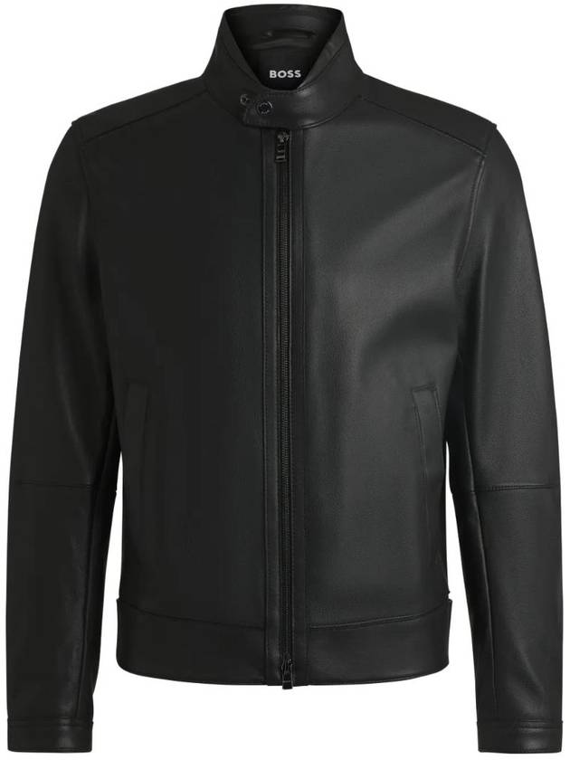 보스 가죽 집업 재킷 50532475