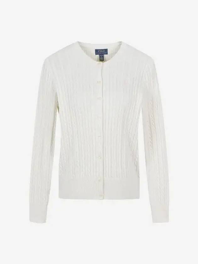 폴로 랄프 로렌 칠드런 미니 케이블 코튼 가디건 웜 화이트 30%적립 Polo Ralph Lauren Children Mini Cable Cotton Cardigan Warm White